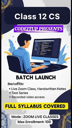 New Paid Batch for CS Python Class 12 Students | Join Now for Complete Success