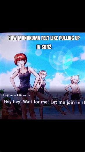 its so funny to me how there is ZERO reaction from anyone😭🙏 mahiru just standing there like 👯‍♀️ #danganronpa #sdr2