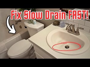 How To Fix a Slow Draining Sink or Tub (In 2 Minutes!)