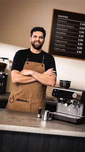Learn to steam milk like a pro with the @wmf Espresso Pro. Barista @alexandergourguis shows how to create silky milk for cappuccinos, lattes, and more all effortlessly at home. #WMF #tastematters #WMFEspressoPro | WMF