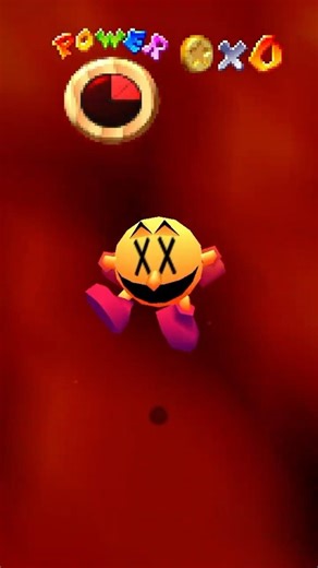 NEW PAC-MAN Burns his Butt #shorts #mario #nintendo #supermario #sm64 #pacman #arcade #funny