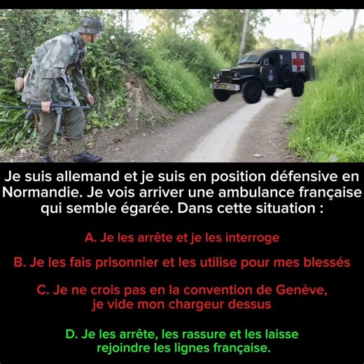 Code de conduite WW2, Ep 2, Rencontre d'une ambulance ennemie.