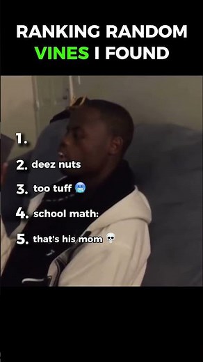 Top 5 Random Vines I Found 😂 #ranking #fyp
