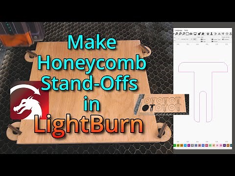 Make Stand-Off Hold-Downs for your Laser Honey Comb in LightBurn!