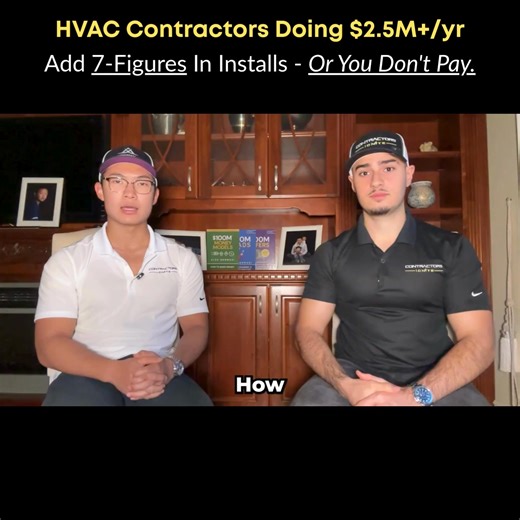 If you're an HVAC contractor doing $2.5M/year or more whose crews and...