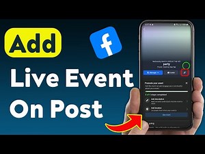How To Add Live Event On Facebook Post