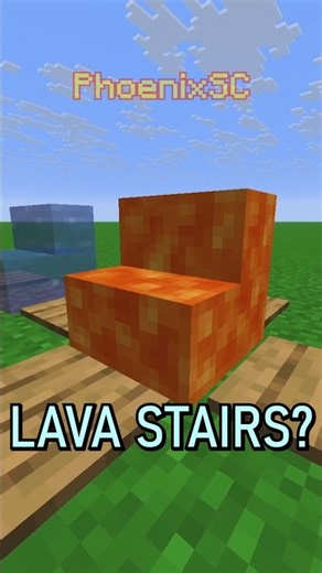 WATER and LAVA Stairs too?!