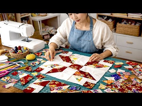 This Extremely Simple Fabric Scrap Patchwork Technique - You Will Create Amazing Handcrafted Items