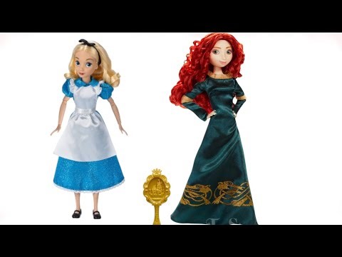 Unboxing Alice Wonderland and Merida Disney store