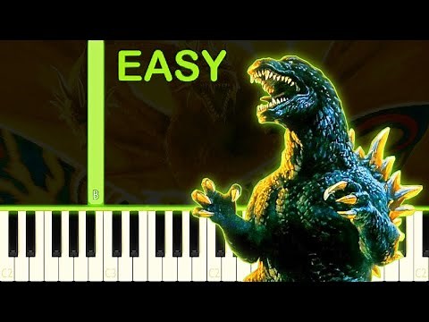 GODZILLA GMK THEME - EASY Piano Tutorial