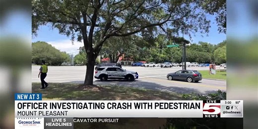 VIDEO: FIRST ALERT: Mount Pleasant Police investigate crash involving pedestrian