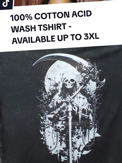 Premium Dark Gothic Acid Wash T-Shirt