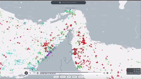 Strait of Hormuz before war, after ceasefire, as blockade begins