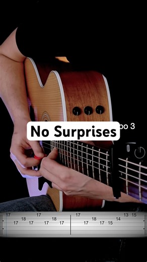 No Surprises - Radiohead #guitar #guitartutorial #guitarist