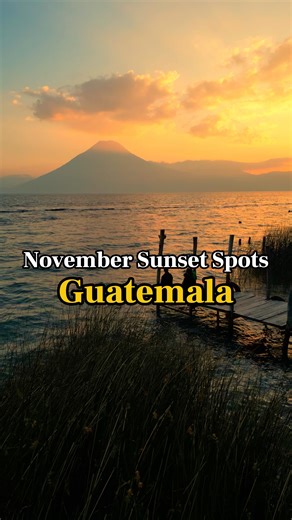 Don’t miss these sunset spots in November. November fills the sky of Guatemala with light that feels almost unreal. Some sunsets have already passed, but the ones ahead are worth waiting for. Stay present and let them surprise you. My name is Fernando. Through The Guatemala List I share the places and moments that reveal the heart of my country to the world. I hope this reel moves you and inspires your next journey. Welcome to Guatemala. Follow @theguatemalalist. guatemala travel guatemala sunse