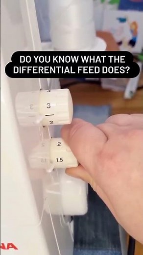 Find out what the differential feed on your home serger or overlock machine does