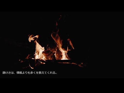 作業用｜焚き火の音と、時々流れる一文【リラックス・就寝・チルタイム】