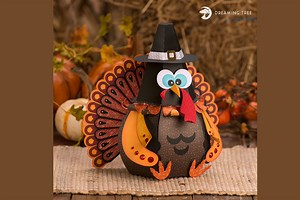 Googly Gobbler Treat Box SVG · Creative Fabrica