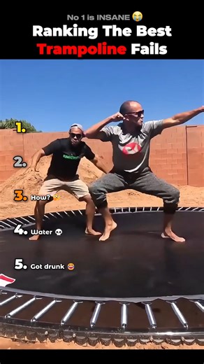 Ranking The BEST Trampoline Fails (new) #shortsviral