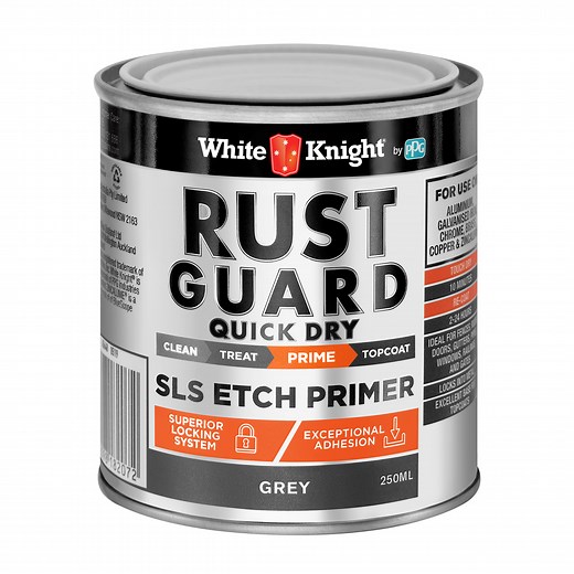 White Knight 250ml Grey Rust Guard SLS Etch Primer Paint