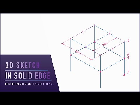 3D SKETCH IN SOLID EDGE || SOLID EDGE TUTORIAL FOR BEGINNERS || SOLID EDGE COURSE || PART-5