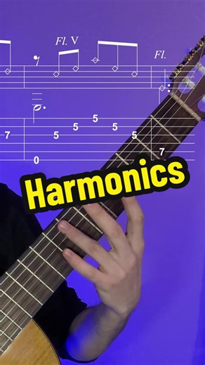 Вправа на стандартні флажолети на 5, 7 і 12 ладах. Якість флажолетів залежить не лише від точності лівої руки, а й від роботи правої руки зі струною. Exercise on standard harmonics at the 5th, 7th, and 12th frets. The quality of the harmonics depends not only on the accuracy of the left hand, but also on how the right hand works with the string. #guitarharmonics #fingerstyle #harmonics #guitartabs #