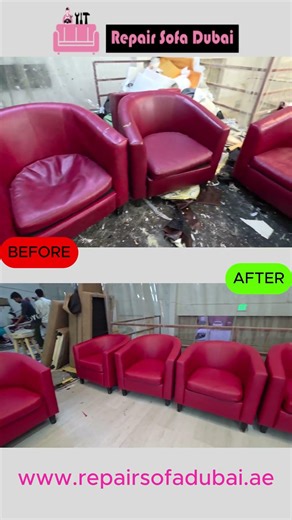 Chair Upholstery Dubai | Old Chair Makeover Before & After | Chair Repair Service UAE