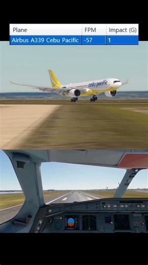 [플심] 시드니 공항에 살포시 착륙하는 세부퍼시픽 A330neo/ -57 FPM #msfs #landing #a330neo #cebupacificair #cockpitviews