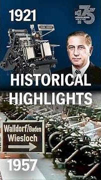 Our Historical Highlights from 1921 to 1957 | 175 Years of Heidelberger Druckmaschinen#heidelberg175