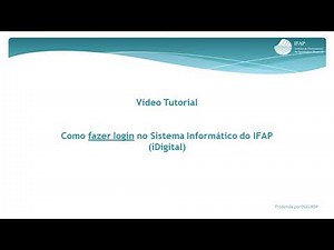iDigital Login | Como fazer login no Sistema Informático do IFAP