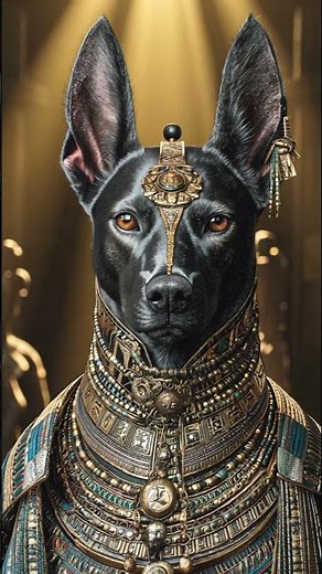 The fascinating and majestic ancient Egyptian black dog, loyalty and protective nature