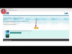 How to reset sbi net banking username and password