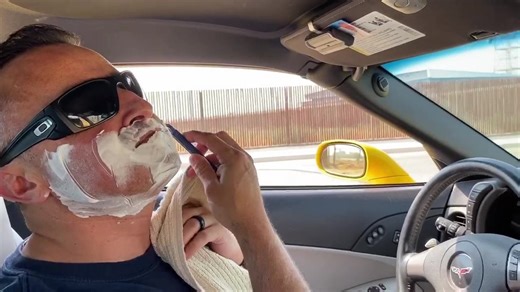 DISTRACTED DRIVING Oh no! Shaving while driving??! What’s the most dangerous distraction you’ve seen with drivers on the road? From phones to shaving to carpool karaoke, anything that takes your attention away from the task of driving is dangerous. It only takes one to two seconds of distraction for disaster to happen. So put the razor down and just drive! #distracteddriving #justdrive California Office of Traffic Safety NHTSA | CHP - Bakersfield