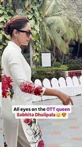 OTT queen #Sobhita posing for paps at a media event for her upcoming movie #Cheekatilo on #PrimeVideo | Viral Bhayani Videos