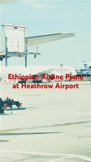 Ethiopian Airlines’ Plane Spotted at Heathrow Airport London #viral #ethiopia #london