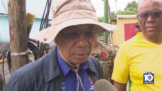 Local 10’s Aaron Maybin speaks to Jamaican Deputy Prime Minister ahead of Hurricane Melissa landfall