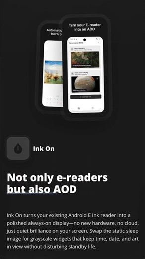 Always-On Display designed for e-readers