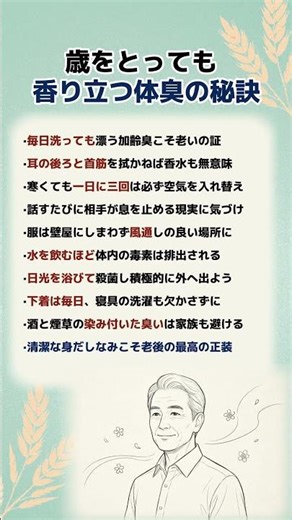 【必見】加齢臭を消して清潔に香る体臭の秘訣