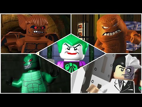 LEGO Batman: The Videogame - All Bosses & Endings
