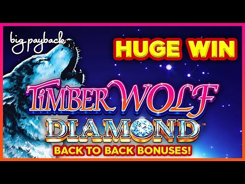 Timber Wolf Diamond Slot - HUGE WIN BONUS!