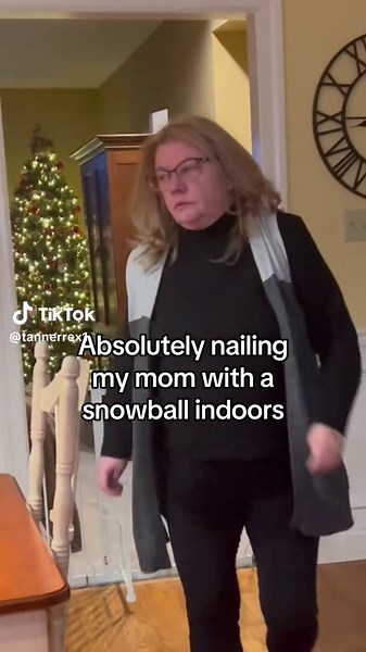 Hilarious Snowball Surprise for My Mom
