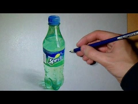 Drawing realistic Sprite Bottle o: