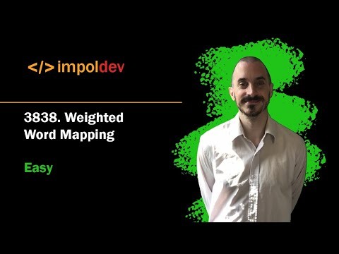 Weighted Word Mapping | LeetCode 3838 - Python