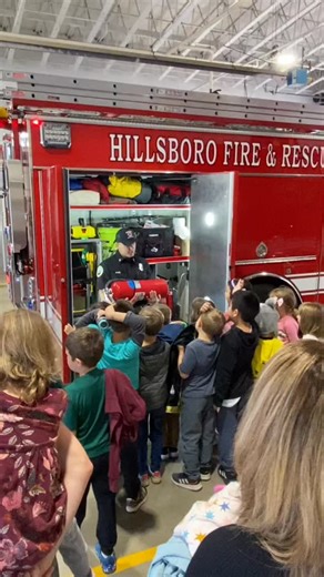Field trips & fire safety education - always a great combination! #yourhillsborofirefighters | Hillsboro Fire & Rescue