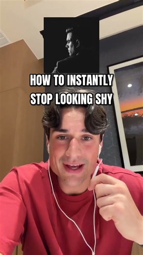 How to instantly stop looking shy