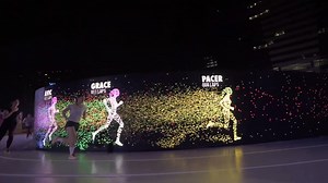 Nike's LED running track is lit