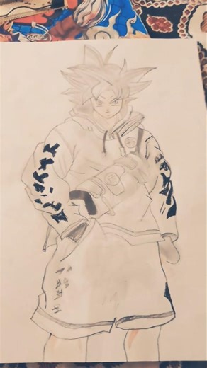 goku drip form #anime #drawing #art #sketch