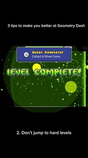 3 Tips to make you better at Geometry Dash #geometrydash #gd #tips