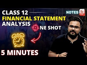 FINANCIAL STATEMENT ANALYSIS class 12 ONE SHOT | Accounts | GAURAV JAIN