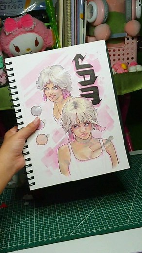 Watercolor Portrait Fanart by Kirsten Dodgen | Street Woman Fighter 2